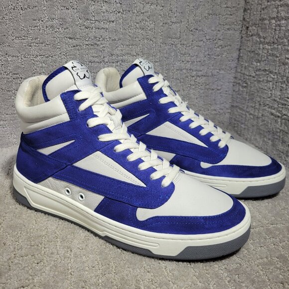 Ted Baker Other - Ted Baker Leiroy Men's Size 11 US Blue White Suede High Top Basketball Sneakers